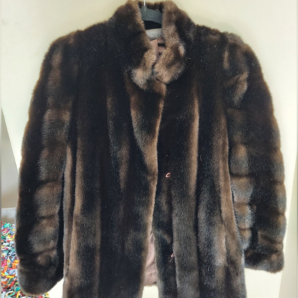 Vintage Union Made Faux Fur Coat - image 3